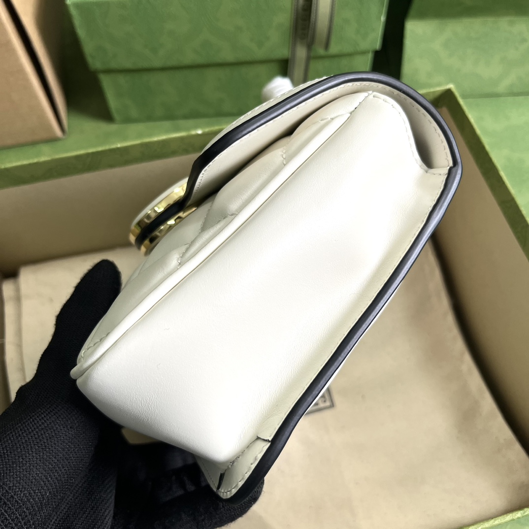 Bagsaaa Gvc*1 Deco Mini Shoulder Bag White - W18cm x H14.5cm x D8cm