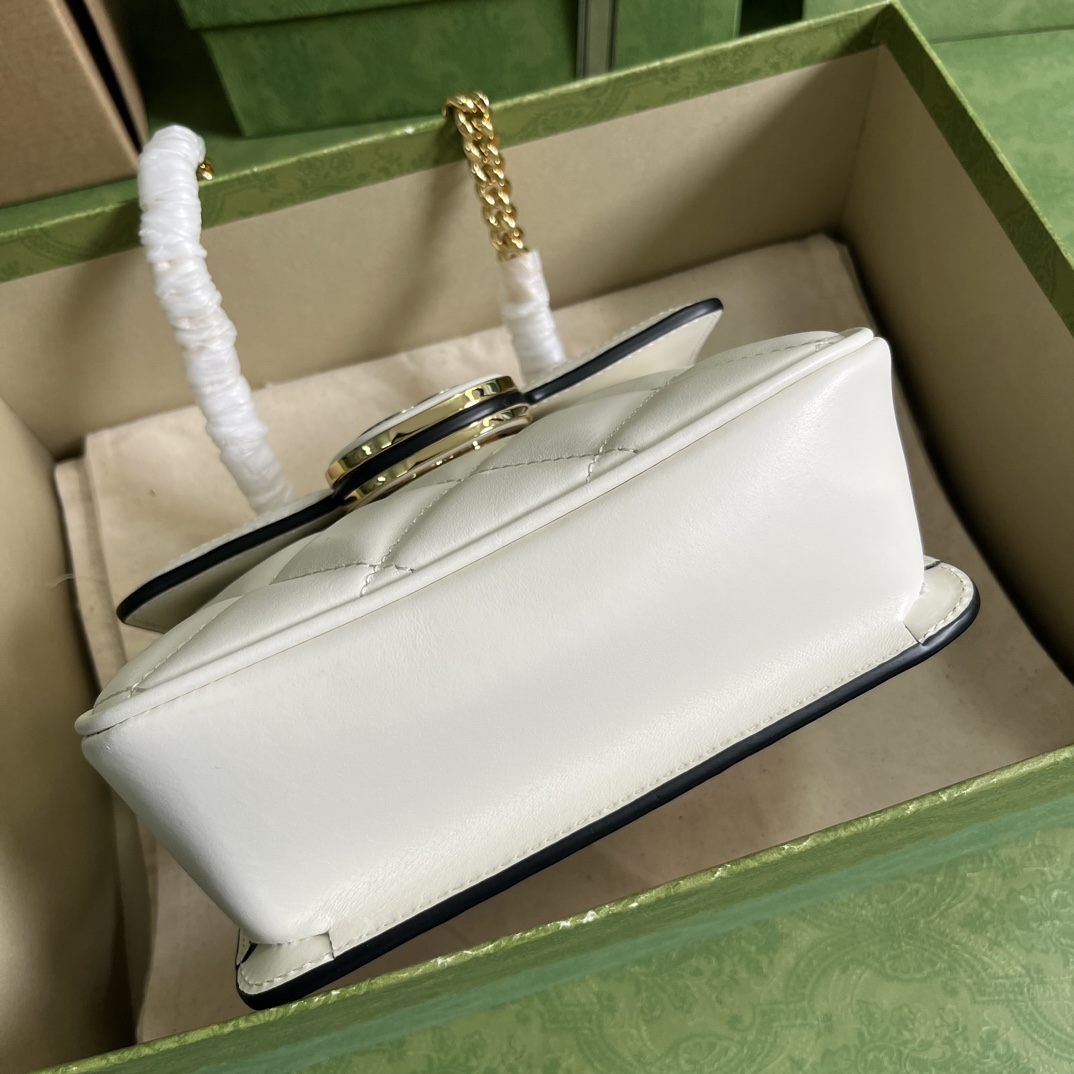 Bagsaaa Gvc*1 Deco Mini Shoulder Bag White - W18cm x H14.5cm x D8cm