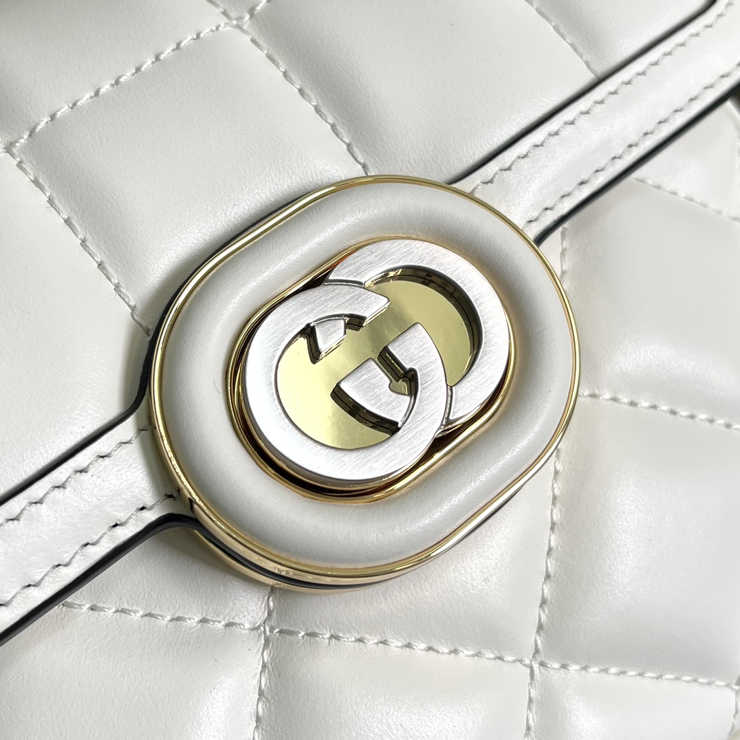 Bagsaaa Gvc*1 Deco Mini Shoulder Bag White - W18cm x H14.5cm x D8cm