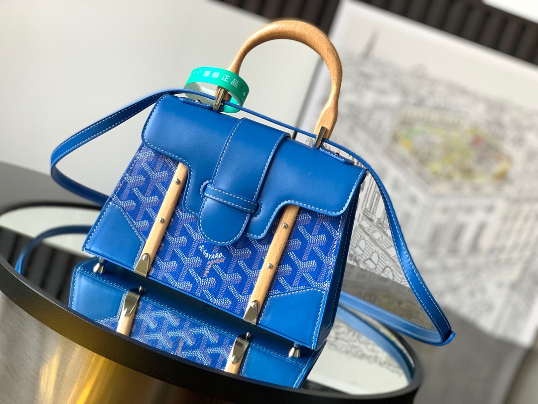Bagsaaa G09ard Saigon Structure Mini Blue Bag - 15 cm x 7.5 cm x 20 cm