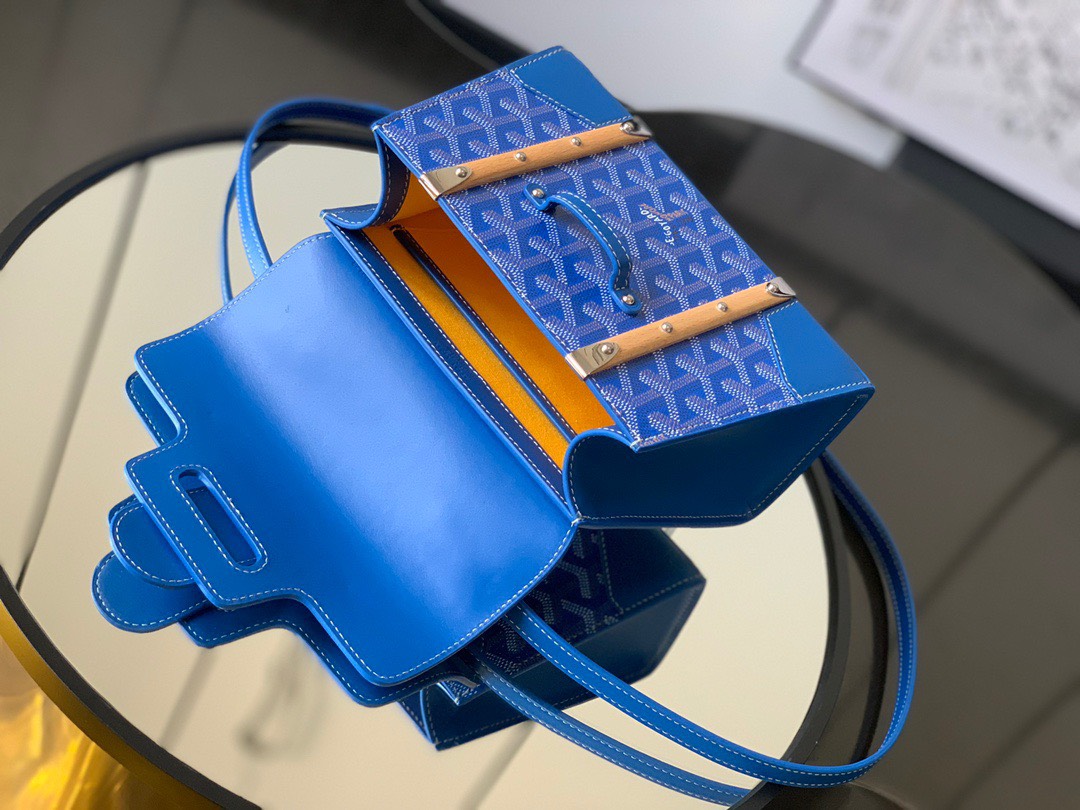 Bagsaaa G09ard Saigon Structure Mini Blue Bag - 15 cm x 7.5 cm x 20 cm