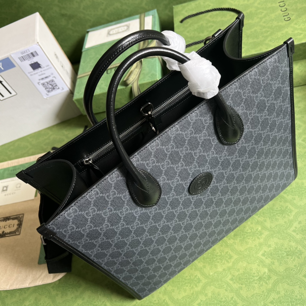 Bagsaaa Gvc*1 Medium tote bag with Interlocking G - W36cm x H38.5cm x D12cm