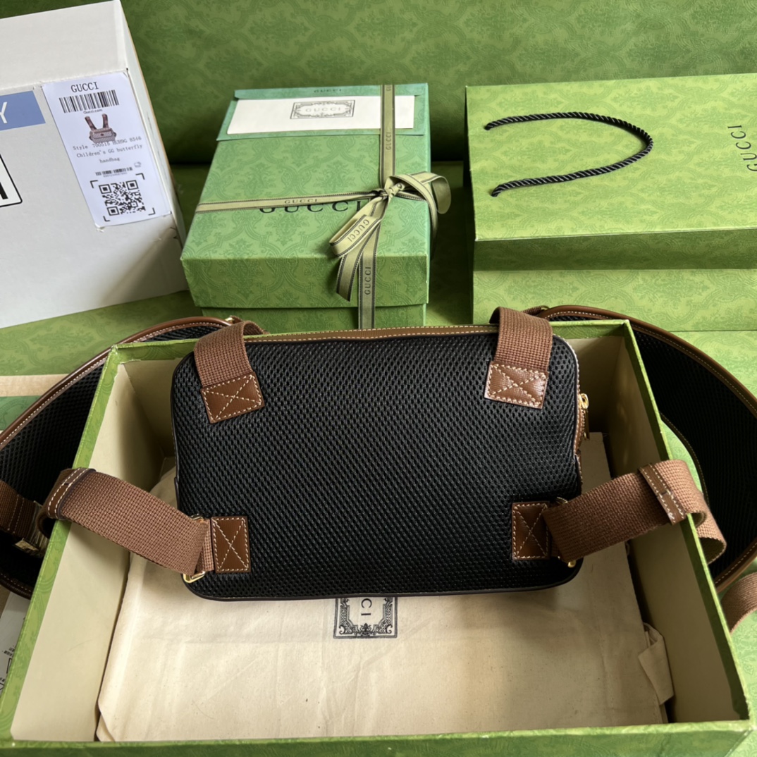 Bagsaaa Gvc*1 Gg Retro Holster Bag In Brown - 28*18*6cm