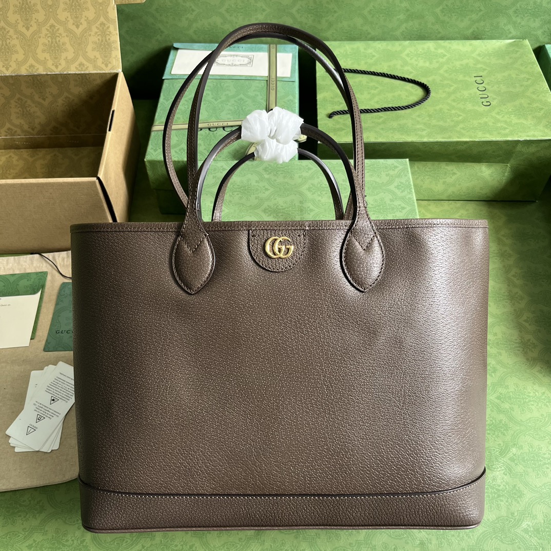 Bagsaaa Gvc*1 Ophidia medium tote brown bag - W38.5cm x H28.5cm x D15cm