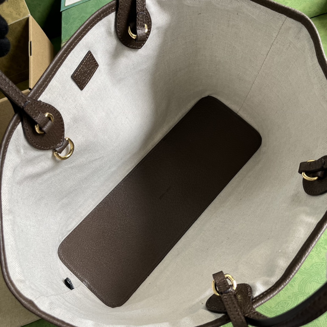 Bagsaaa Gvc*1 Ophidia medium tote brown bag - W38.5cm x H28.5cm x D15cm