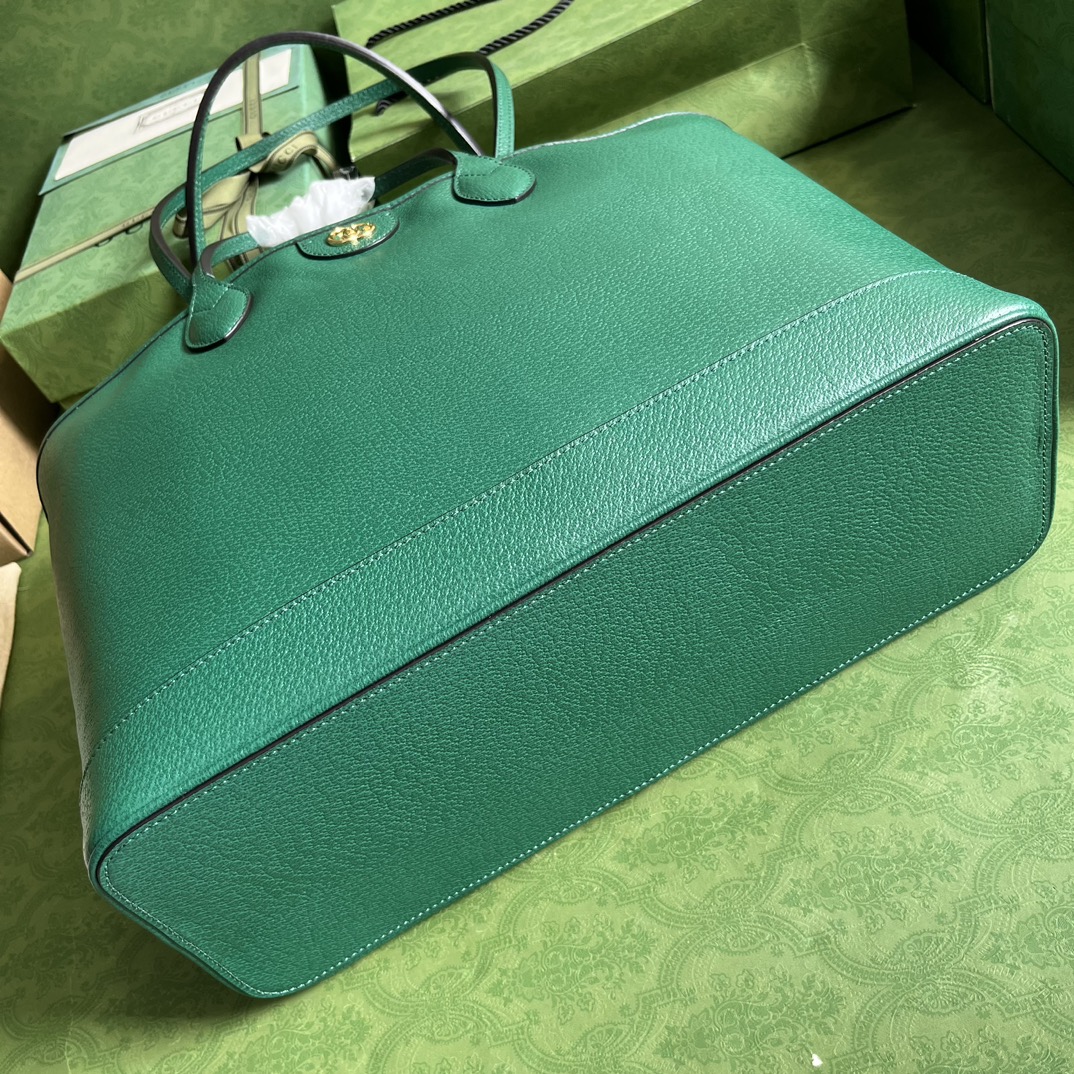 Bagsaaa Gvc*1 Ophidia medium tote green bag - W38.5cm x H28.5cm x D15cm