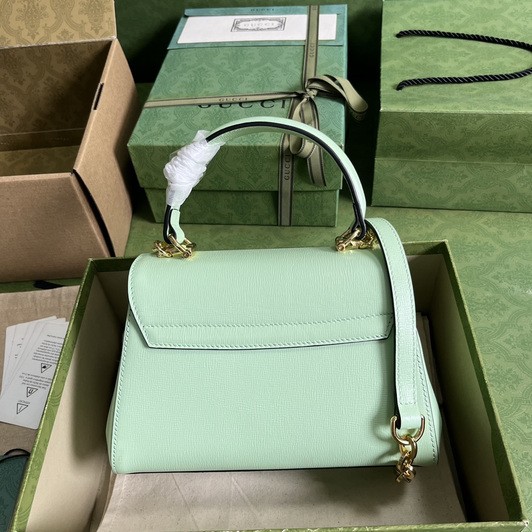 Bagsaaa Gvc*1 Horsebit 1955 mini bag mint green - 22x16x10.5cm