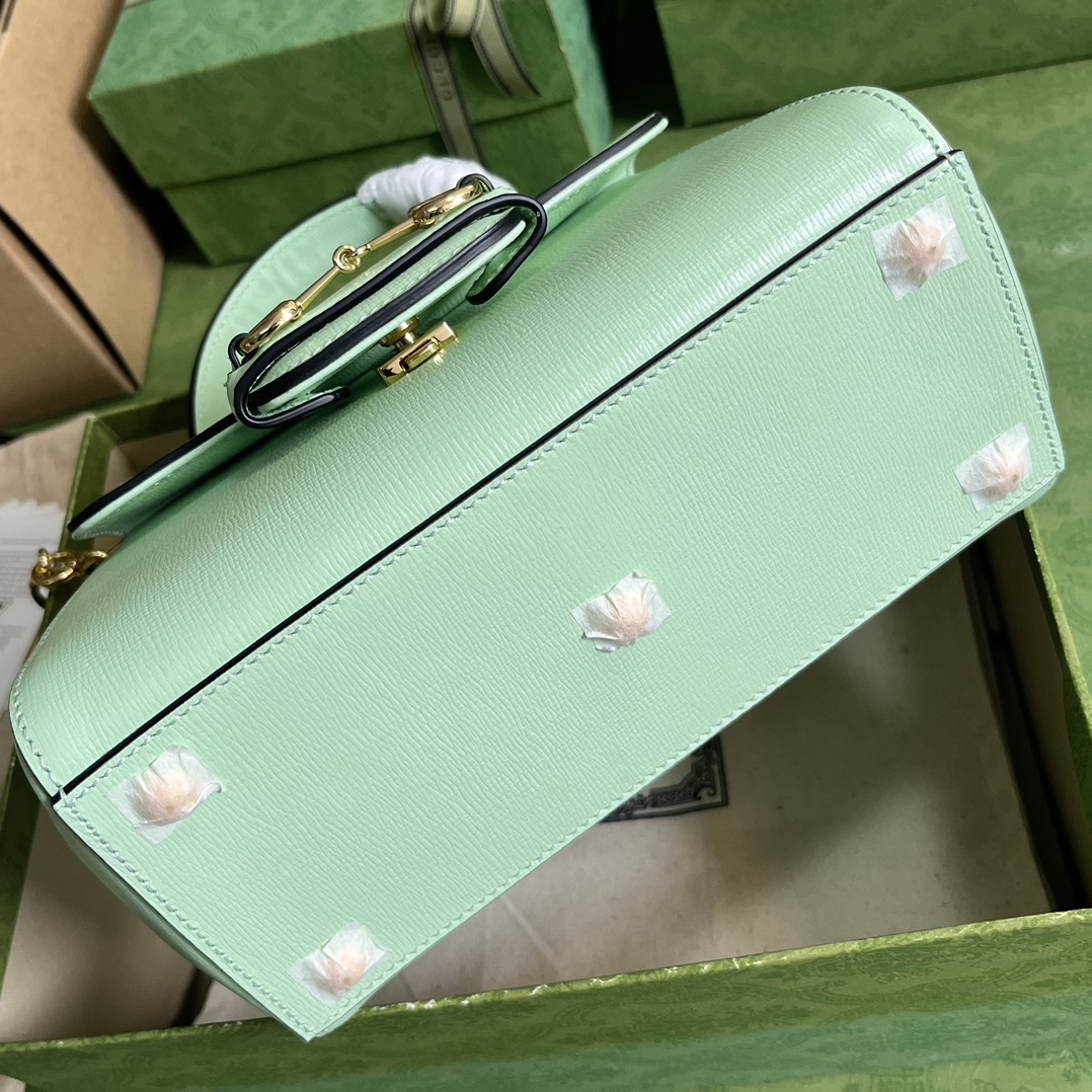 Bagsaaa Gvc*1 Horsebit 1955 mini bag mint green - 22x16x10.5cm