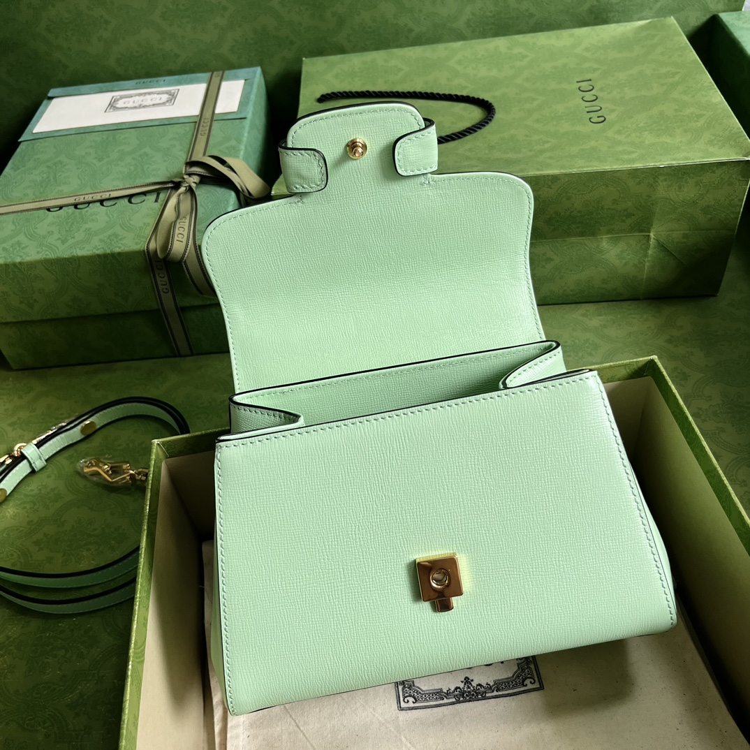 Bagsaaa Gvc*1 Horsebit 1955 mini bag mint green - 22x16x10.5cm