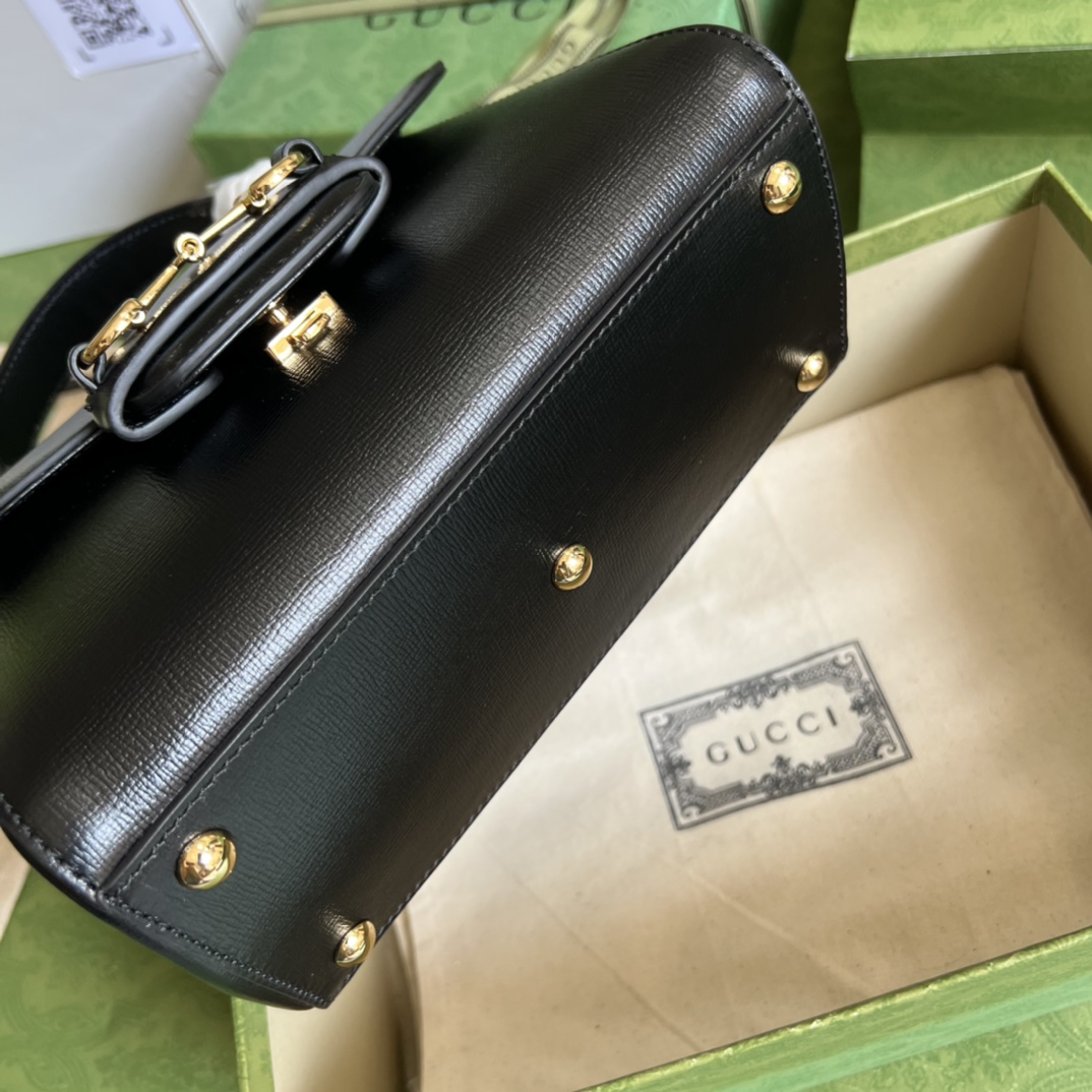 Bagsaaa Gvc*1 Horsebit 1955 mini bag black - 22x16x10.5cm