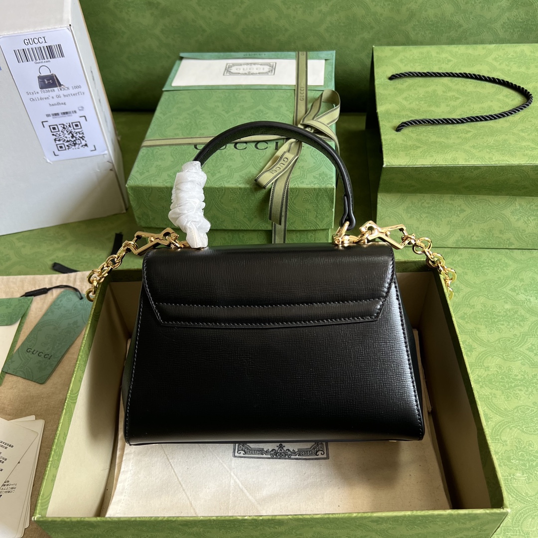 Bagsaaa Gvc*1 Horsebit 1955 mini bag black - 22x16x10.5cm