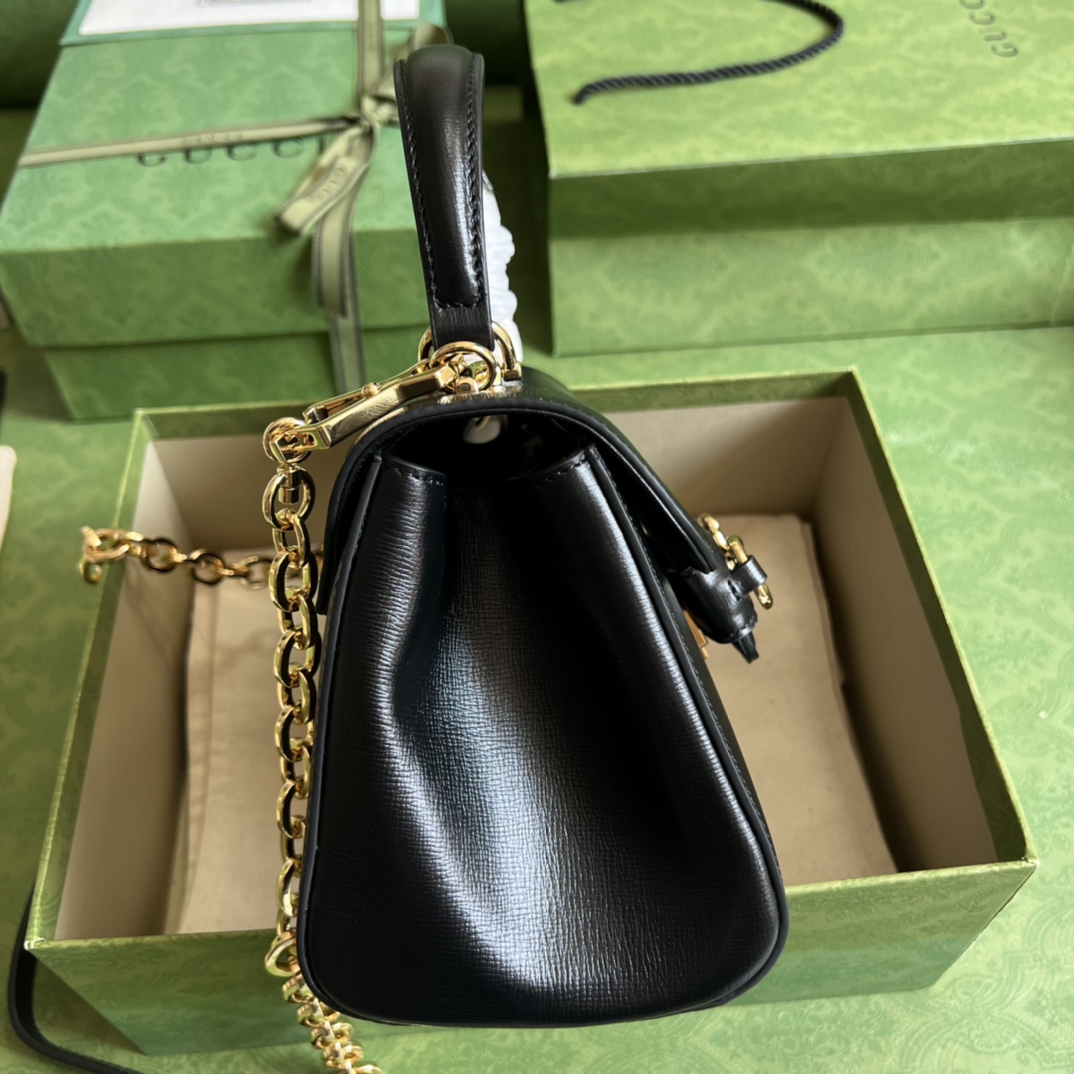 Bagsaaa Gvc*1 Horsebit 1955 mini bag black - 22x16x10.5cm