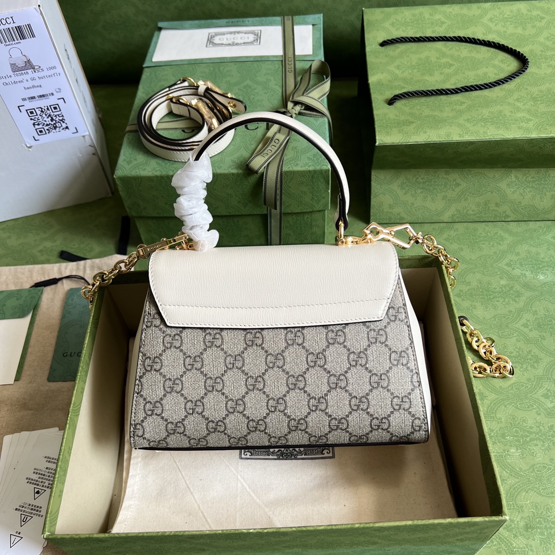 Bagsaaa Gvc*1 Horsebit 1955 mini bag ebony white - 22x16x10.5cm