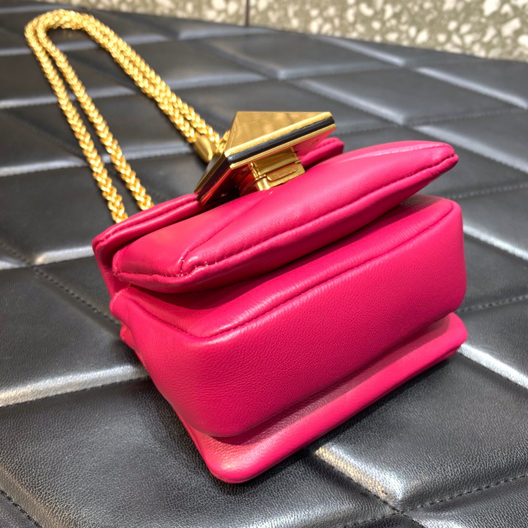 Bagsaaa Va1e*ntin0 Garavani Micro One Stud Nappa Pink Bag - 11x8x5cm
