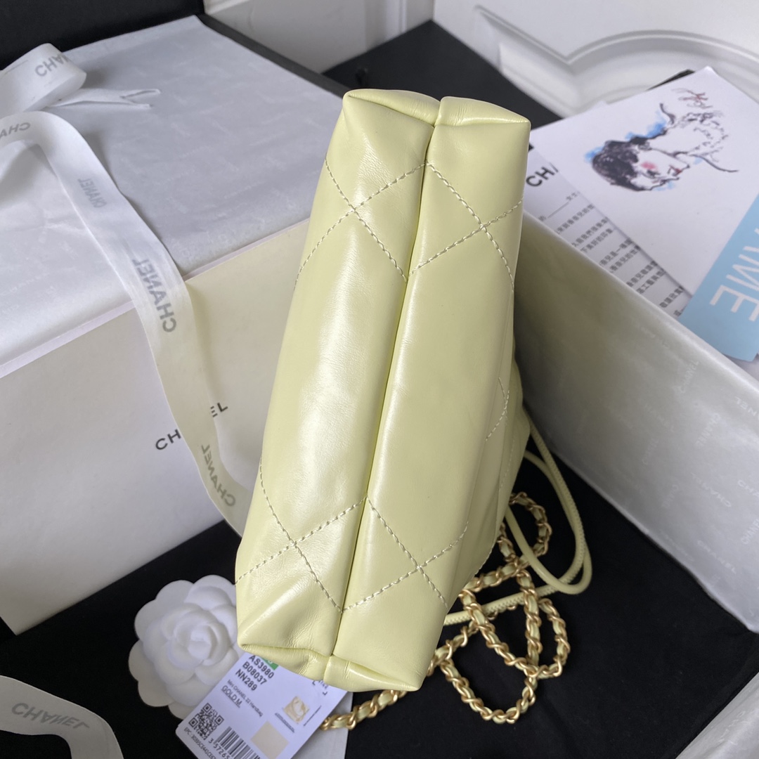 Bagsaaa Ch**el 22 Tote Mini Yellow - 19-20-6cm