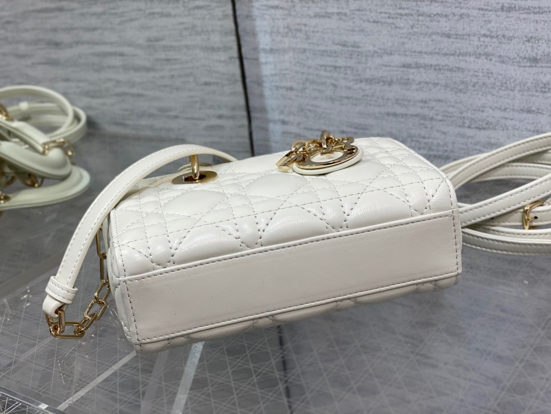 Bagsaaa D10r Lady D - Joy Micro White Bag - 16 x 9 x 5 cm