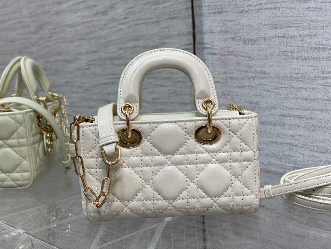 Bagsaaa D10r Lady D - Joy Micro White Bag - 16 x 9 x 5 cm