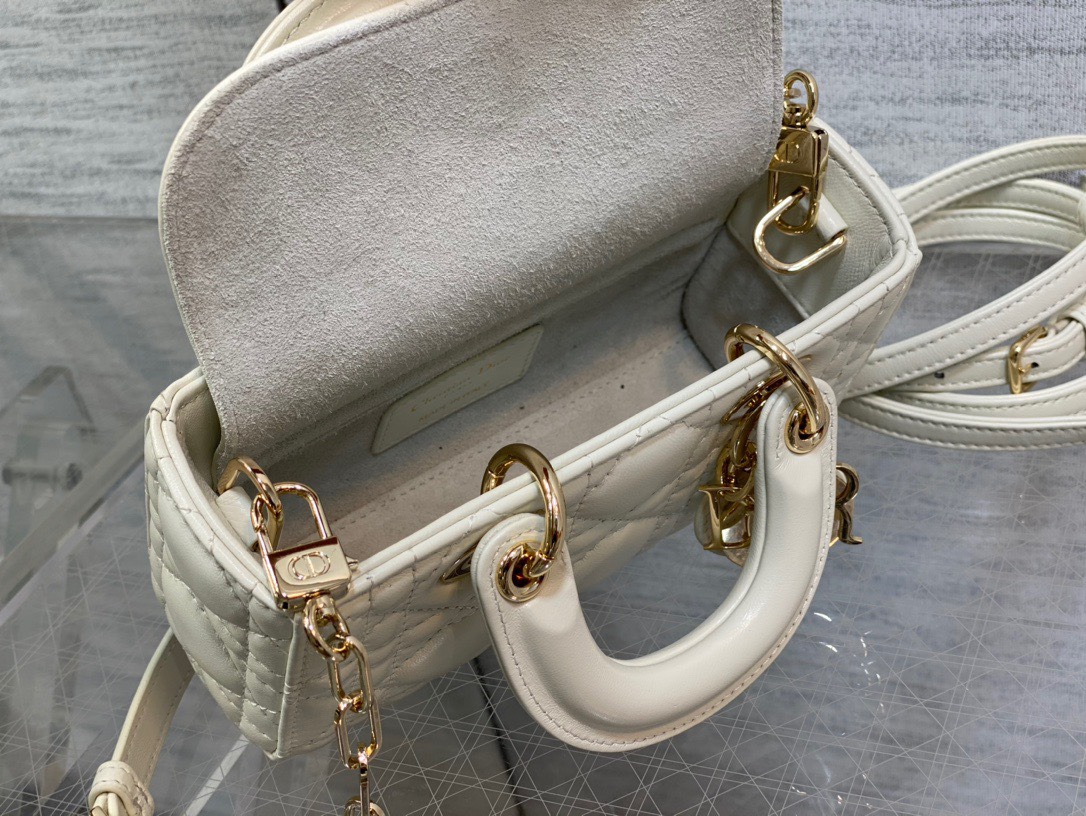 Bagsaaa D10r Lady D - Joy Micro White Bag - 16 x 9 x 5 cm