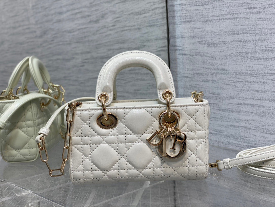 Bagsaaa D10r Lady D - Joy Micro White Bag - 16 x 9 x 5 cm