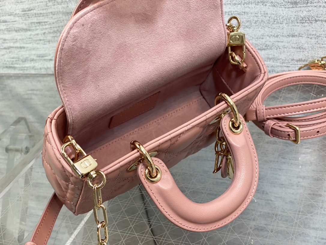 Bagsaaa D10r Lady D - Joy Micro Pink Bag - 16 x 9 x 5 cm