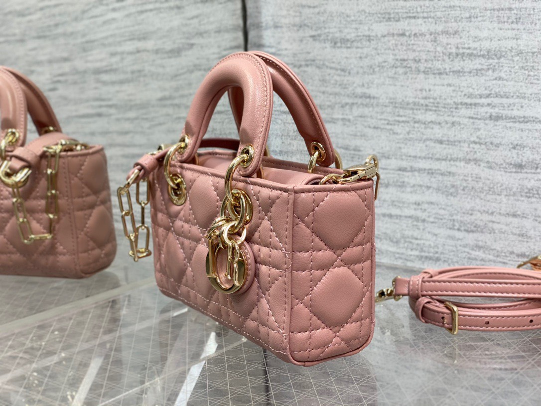Bagsaaa D10r Lady D - Joy Micro Pink Bag - 16 x 9 x 5 cm