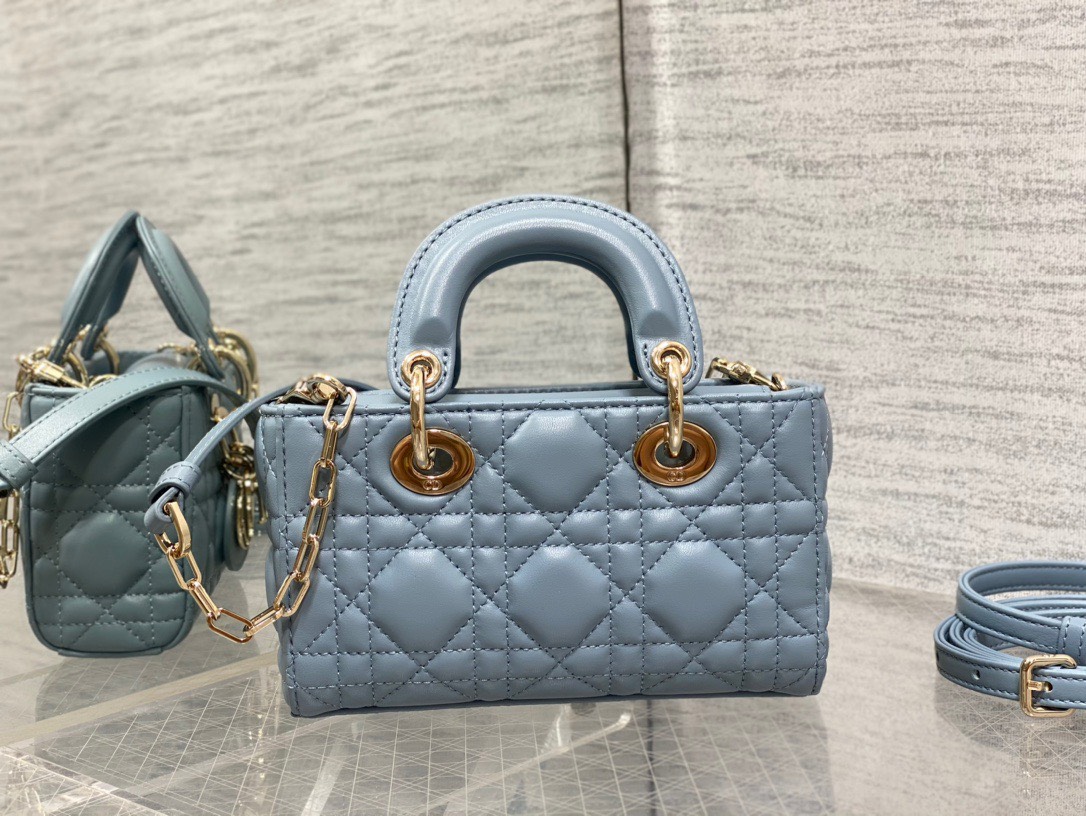 Bagsaaa D10r Lady D - Joy Micro Blue Bag - 16 x 9 x 5 cm