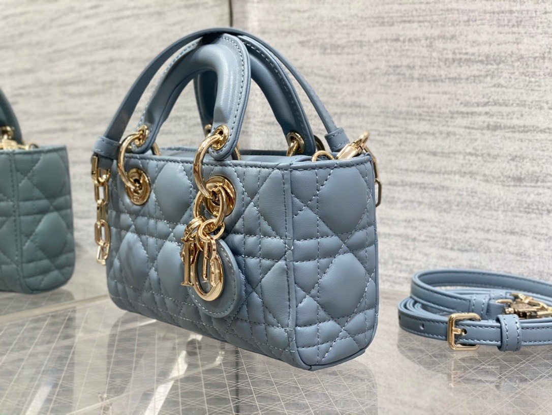 Bagsaaa D10r Lady D - Joy Micro Blue Bag - 16 x 9 x 5 cm