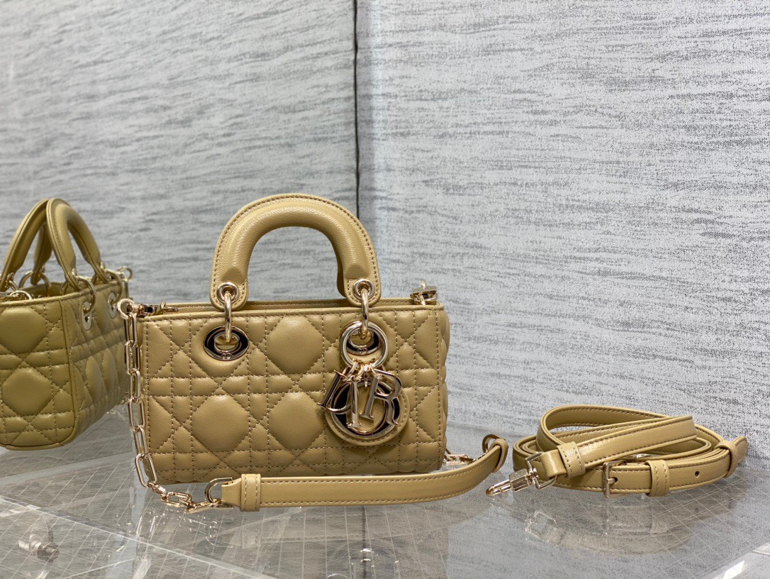 Bagsaaa D10r Lady D - Joy Micro Beige Bag - 16 x 9 x 5 cm
