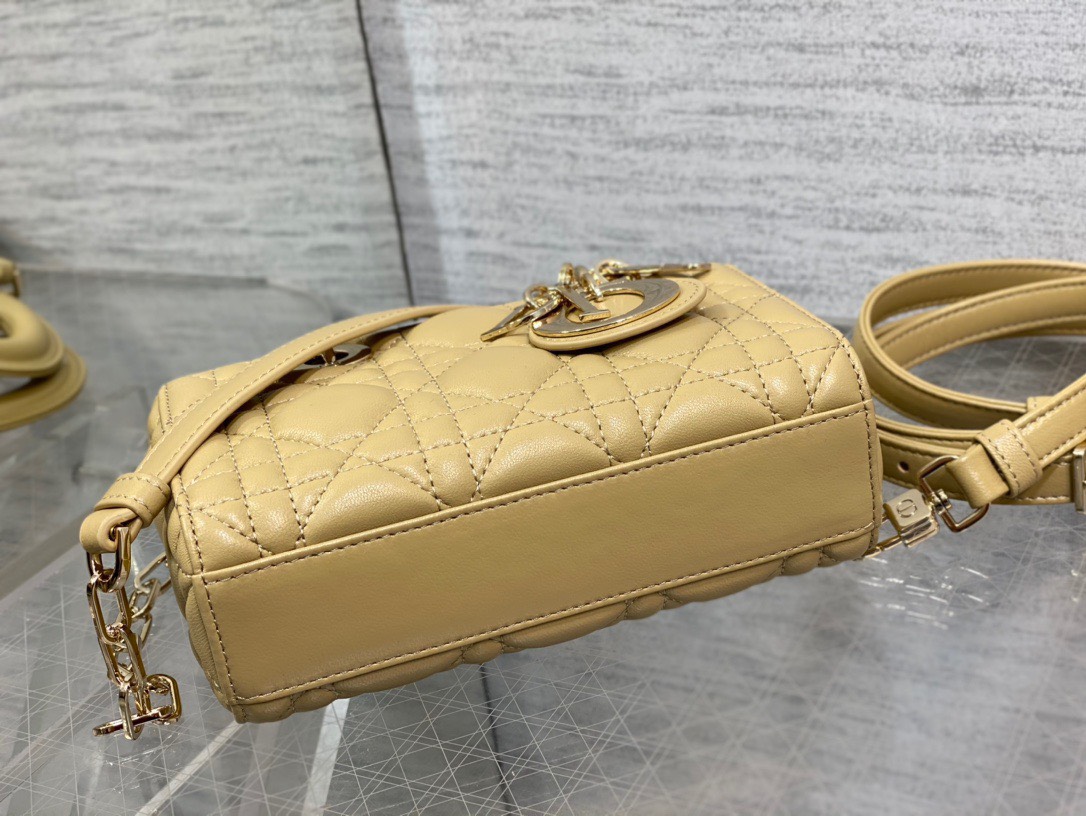 Bagsaaa D10r Lady D - Joy Micro Beige Bag - 16 x 9 x 5 cm