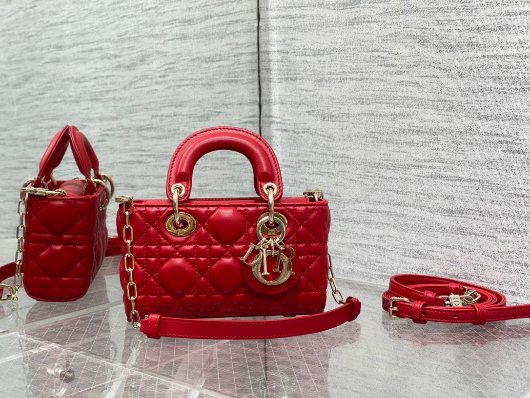 Bagsaaa D10r Lady D - Joy Micro Red Bag - 16 x 9 x 5 cm