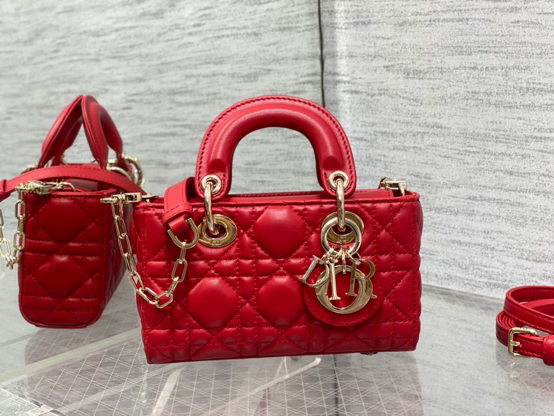 Bagsaaa D10r Lady D - Joy Micro Red Bag - 16 x 9 x 5 cm