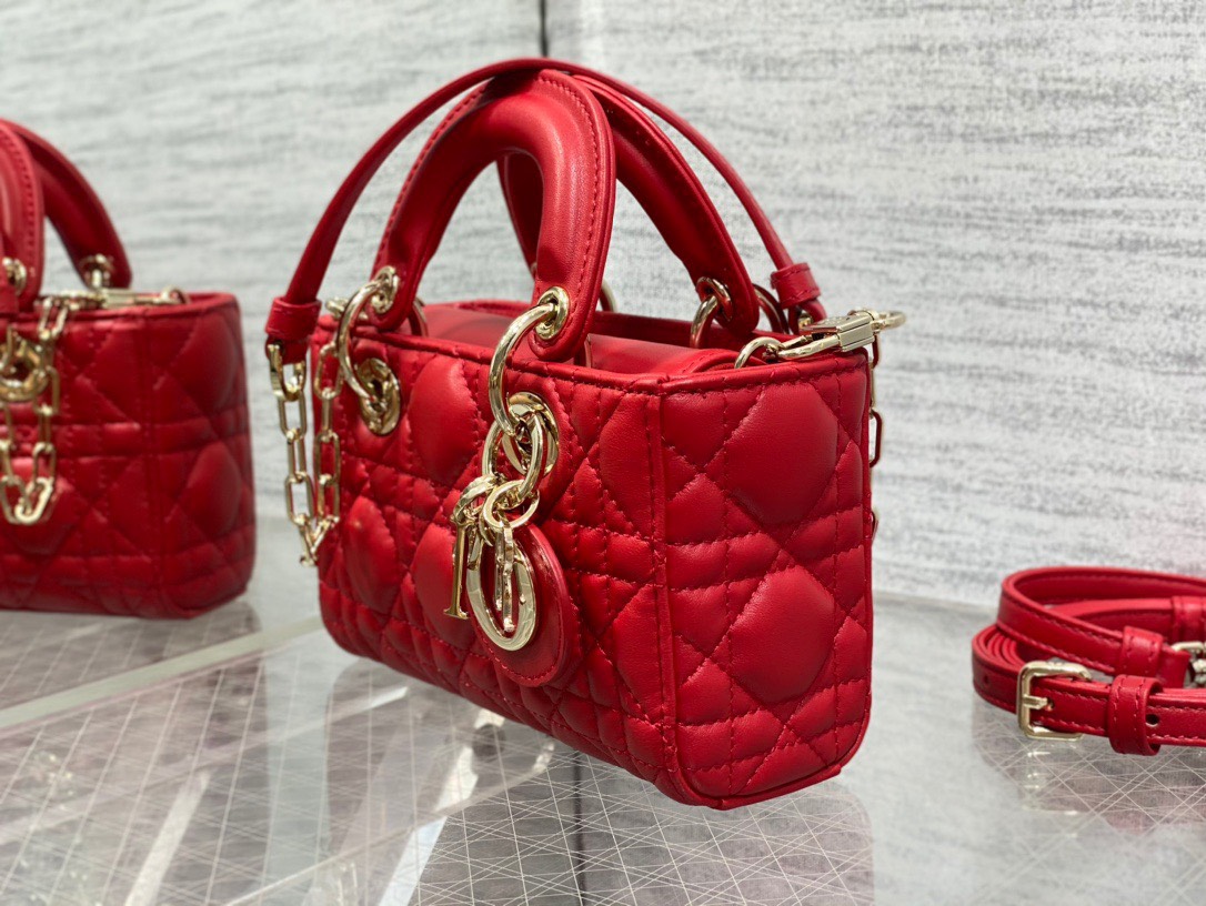 Bagsaaa D10r Lady D - Joy Micro Red Bag - 16 x 9 x 5 cm