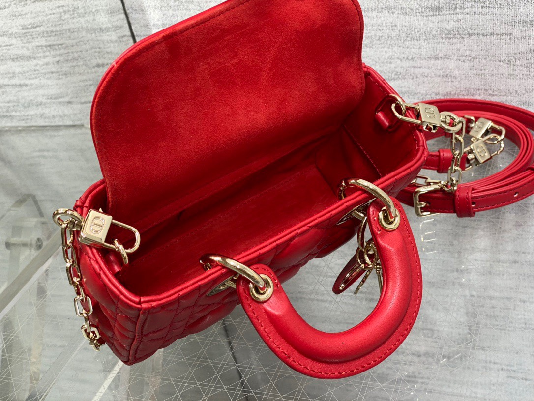 Bagsaaa D10r Lady D - Joy Micro Red Bag - 16 x 9 x 5 cm