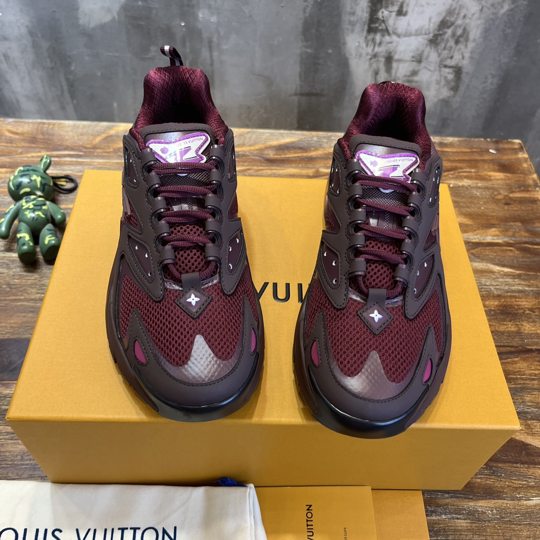 Bagsaaa L0vis Vvtt0n Runner Tatic Sneaker Bordeaux Red