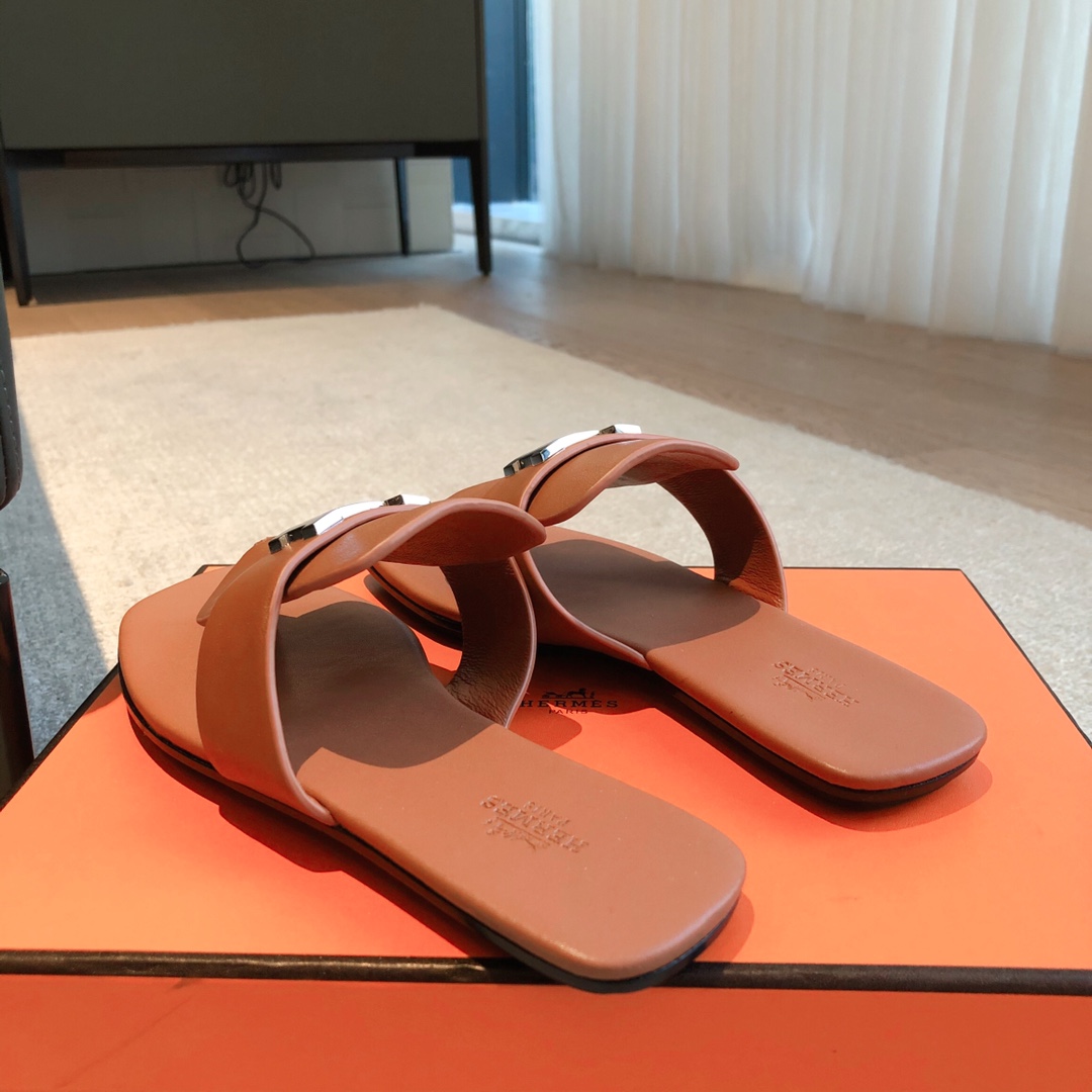 Bagsaaa H**me5 Elixir Sandal Brown Leather