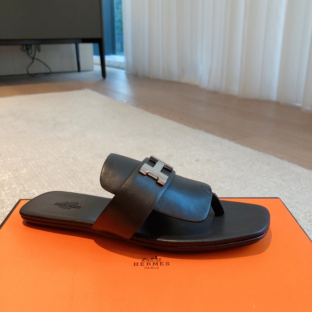Bagsaaa H**me5 Elixir Sandal Black Leather
