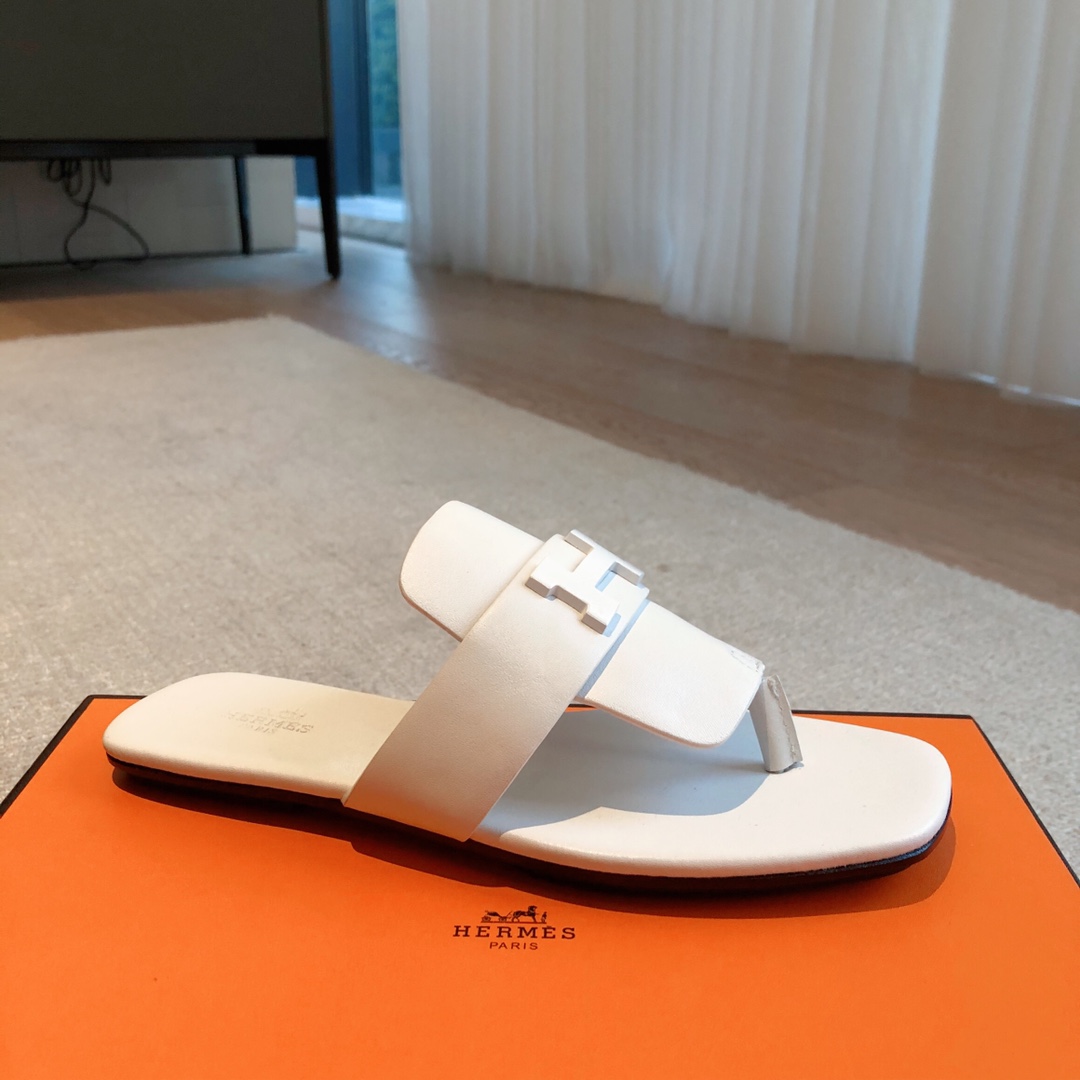 Bagsaaa H**me5 Elixir Sandal White Leather