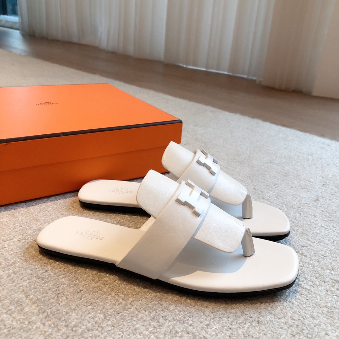 Bagsaaa H**me5 Elixir Sandal White Leather