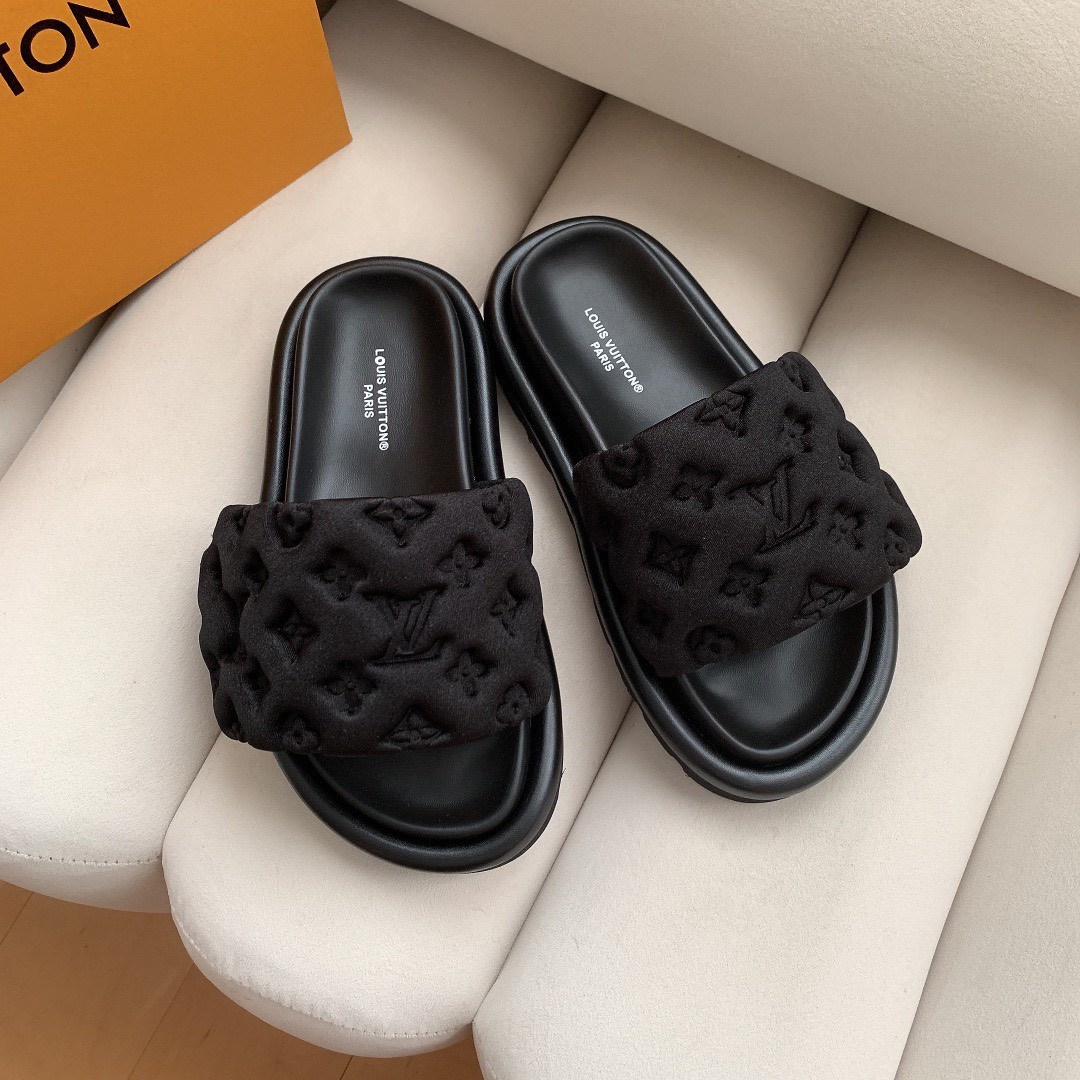 Bagsaaa Pool Pillow Comfort Black Mules