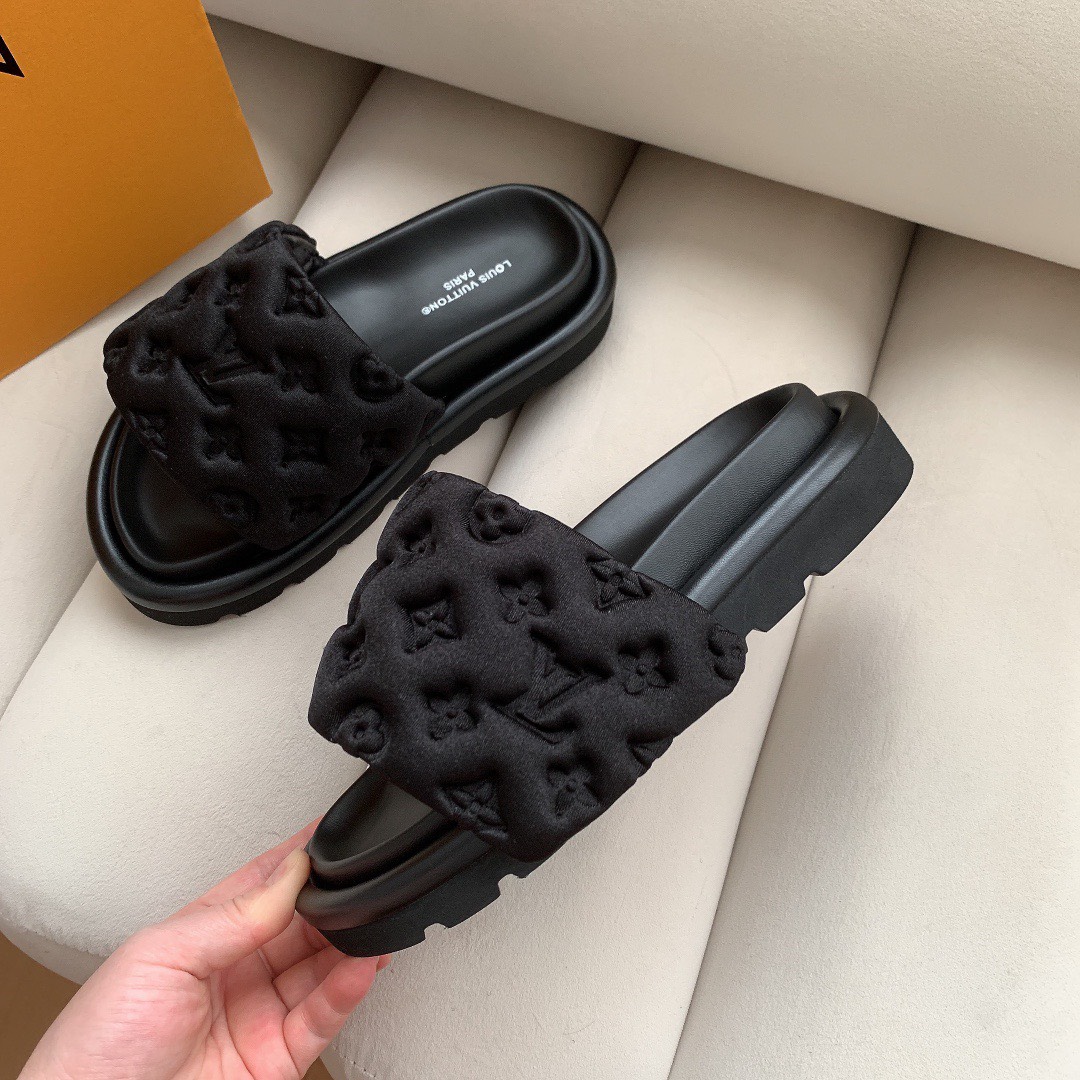 Bagsaaa Pool Pillow Comfort Black Mules