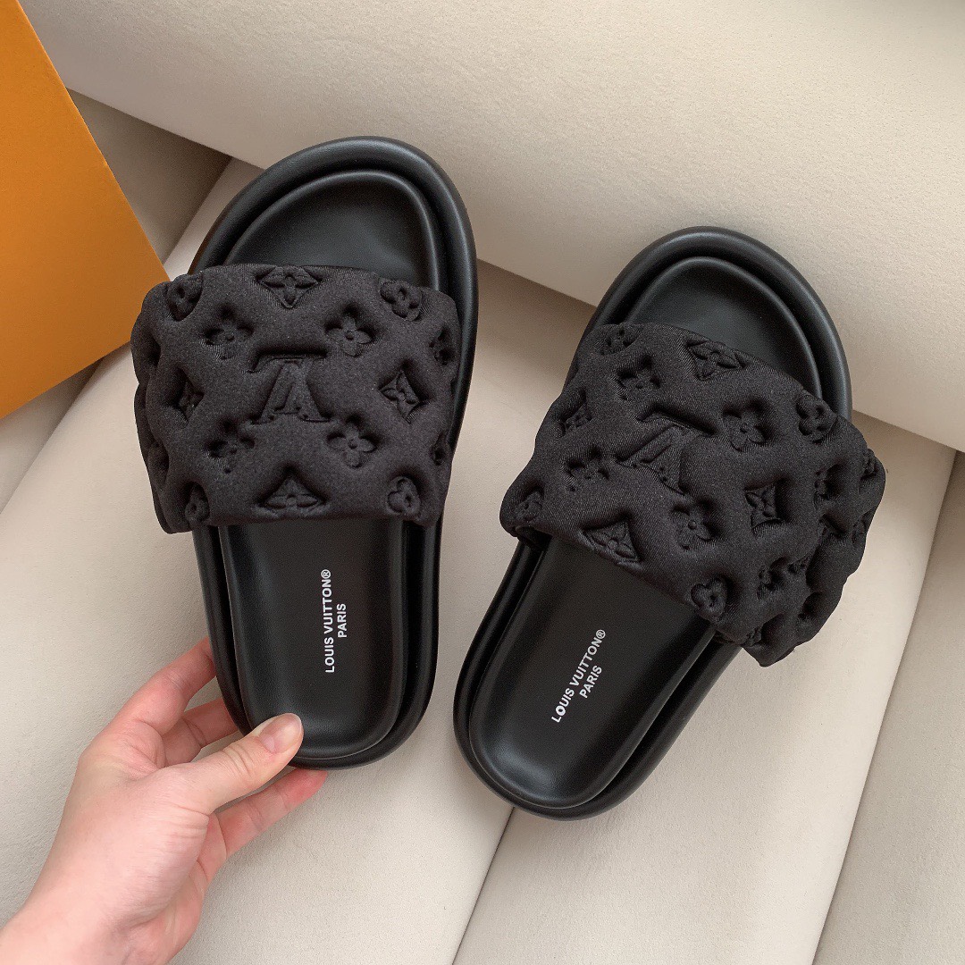 Bagsaaa Pool Pillow Comfort Black Mules