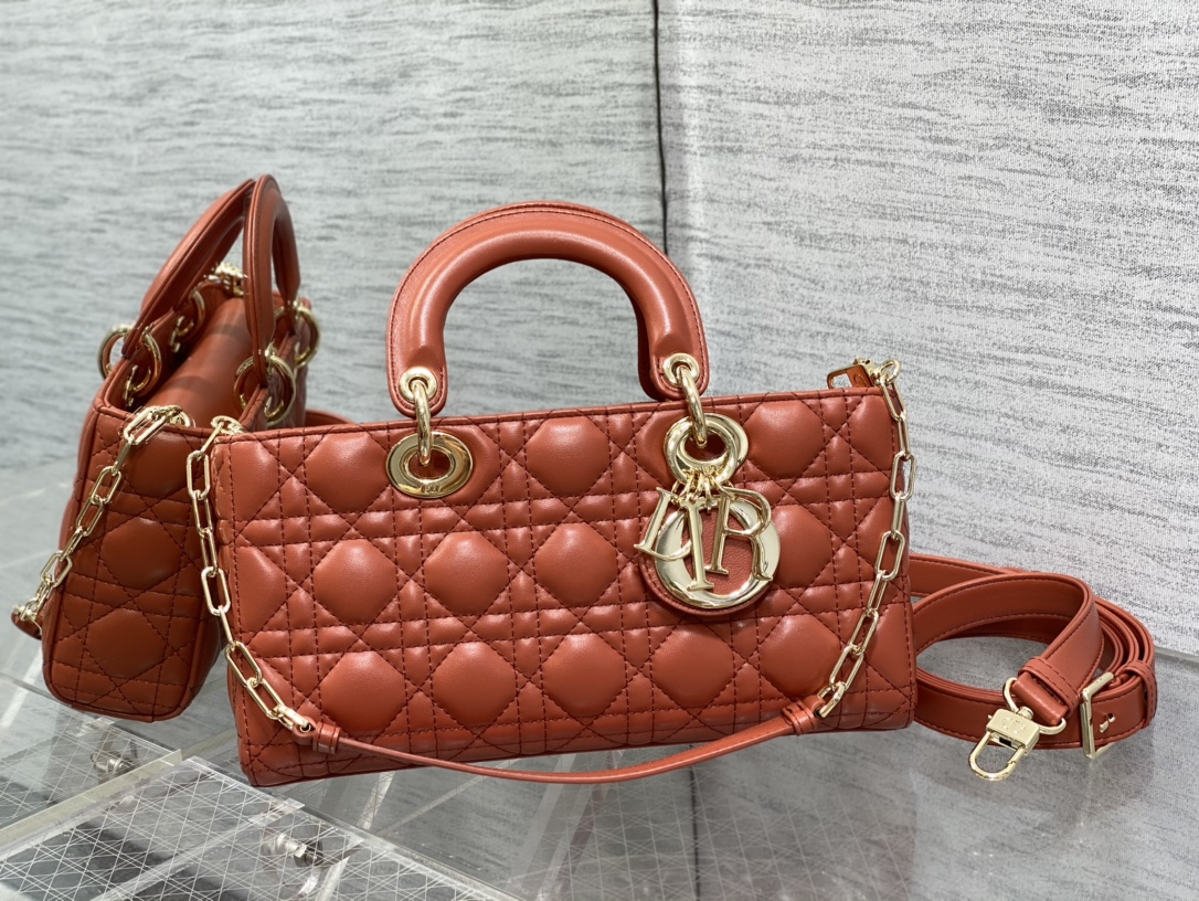 Bagsaaa D10r Lady D - Joy Medium Rusted Colored Bag - 26 x 13.5 x 5 cm