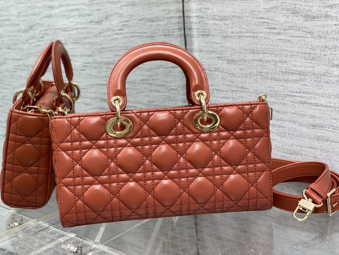 Bagsaaa D10r Lady D - Joy Medium Rusted Colored Bag - 26 x 13.5 x 5 cm