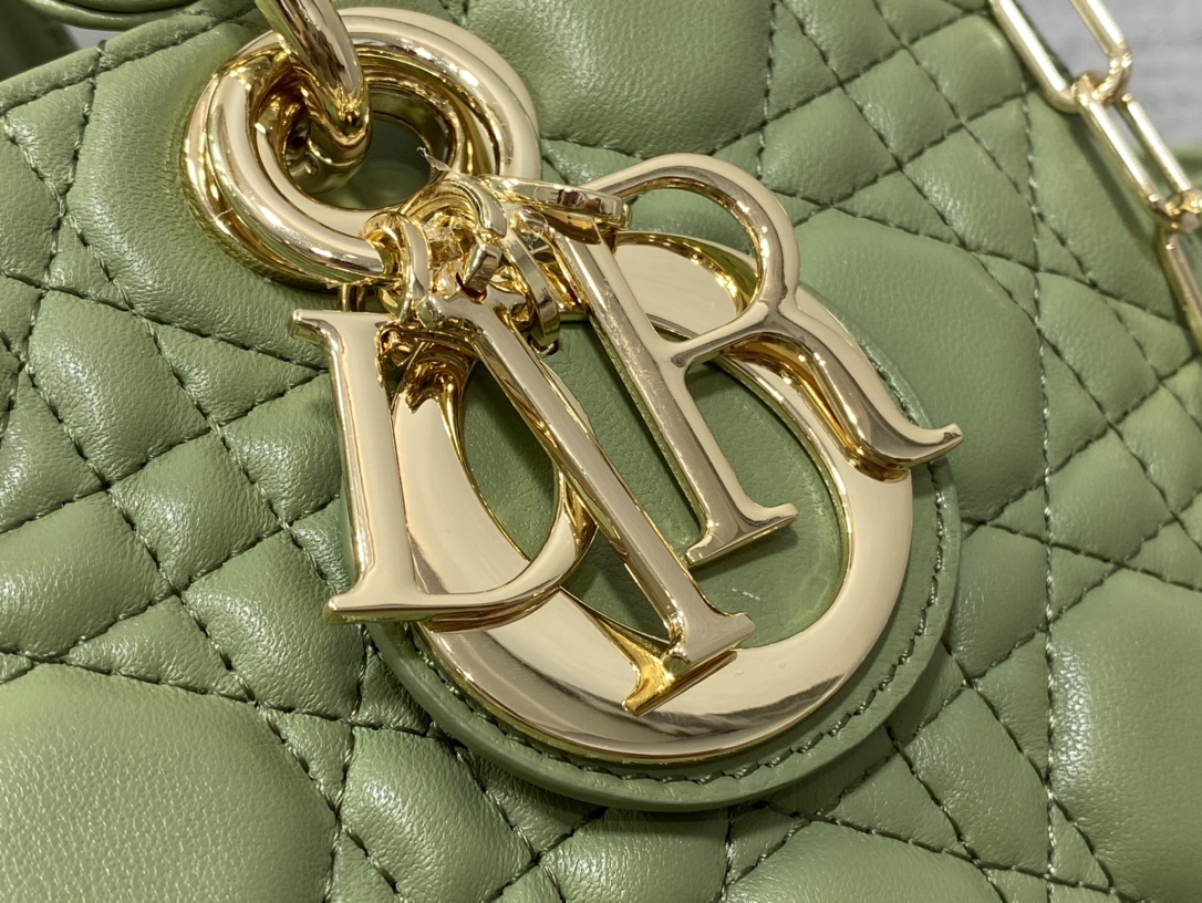 Bagsaaa D10r Lady D - Joy Medium Ethereal Green Bag - 26 x 13.5 x 5 cm
