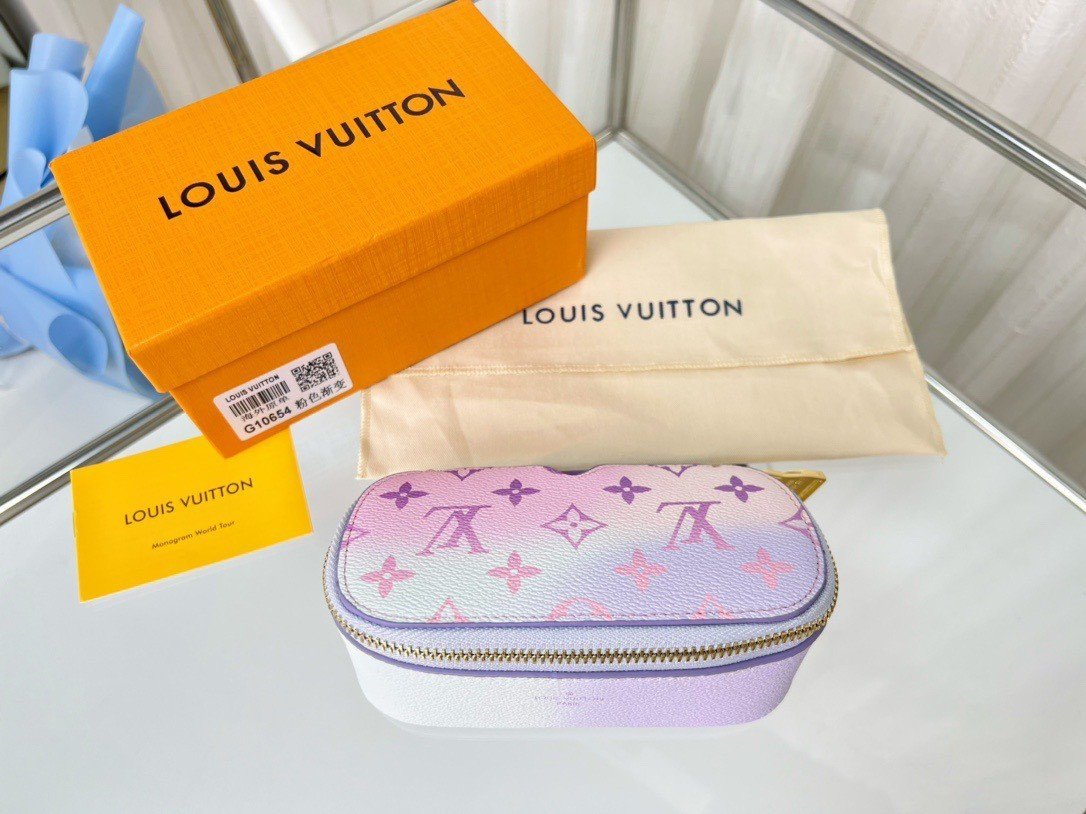 Bagsaaa L0vis Vvtt0n Sunglasses Pouch Sunrise Pastel