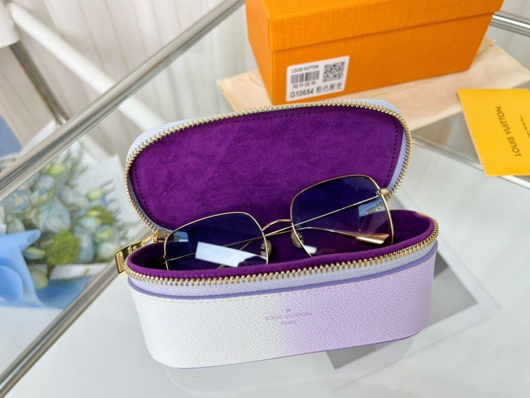 Bagsaaa L0vis Vvtt0n Sunglasses Pouch Sunrise Pastel