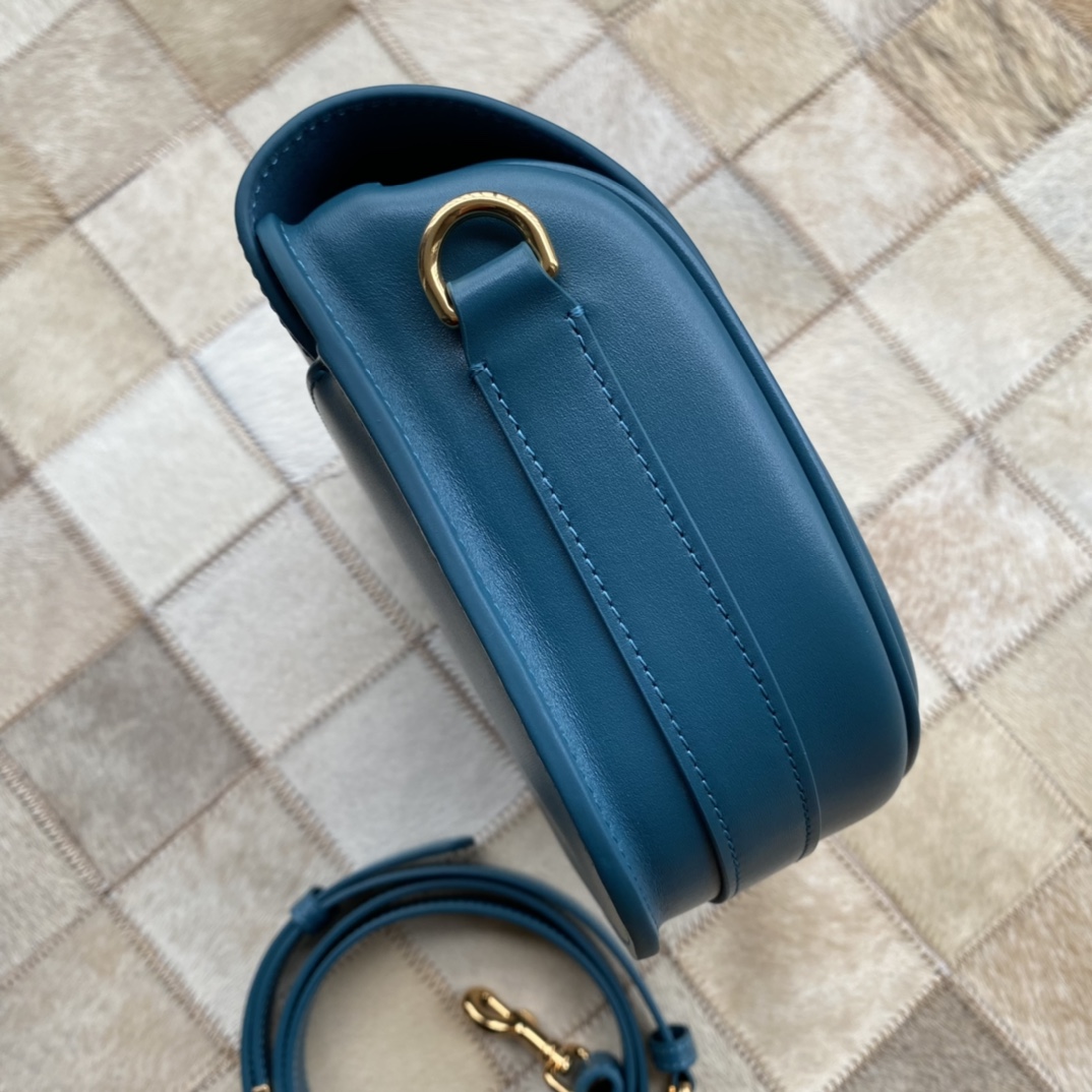 Bagsaaa D10r Medium Bobby Dark Blue Bag - 22 x 17 x 6 cm