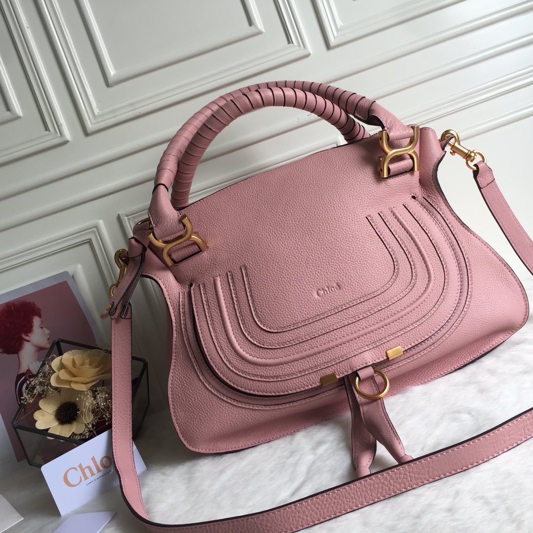 Bagsaaa Chloe Marcie Pink Tote - 30x23x10cm