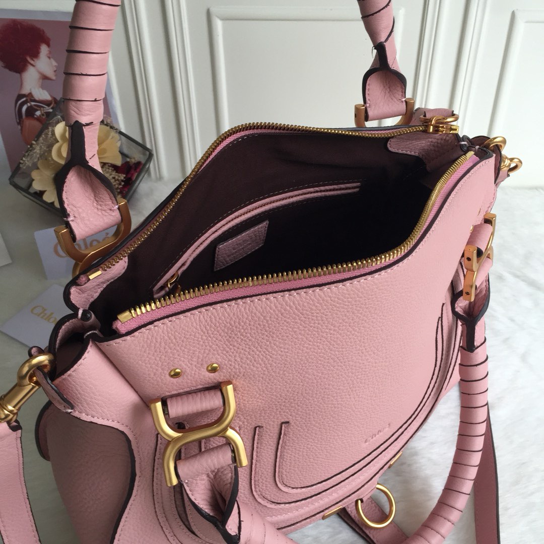 Bagsaaa Chloe Marcie Pink Tote - 30x23x10cm