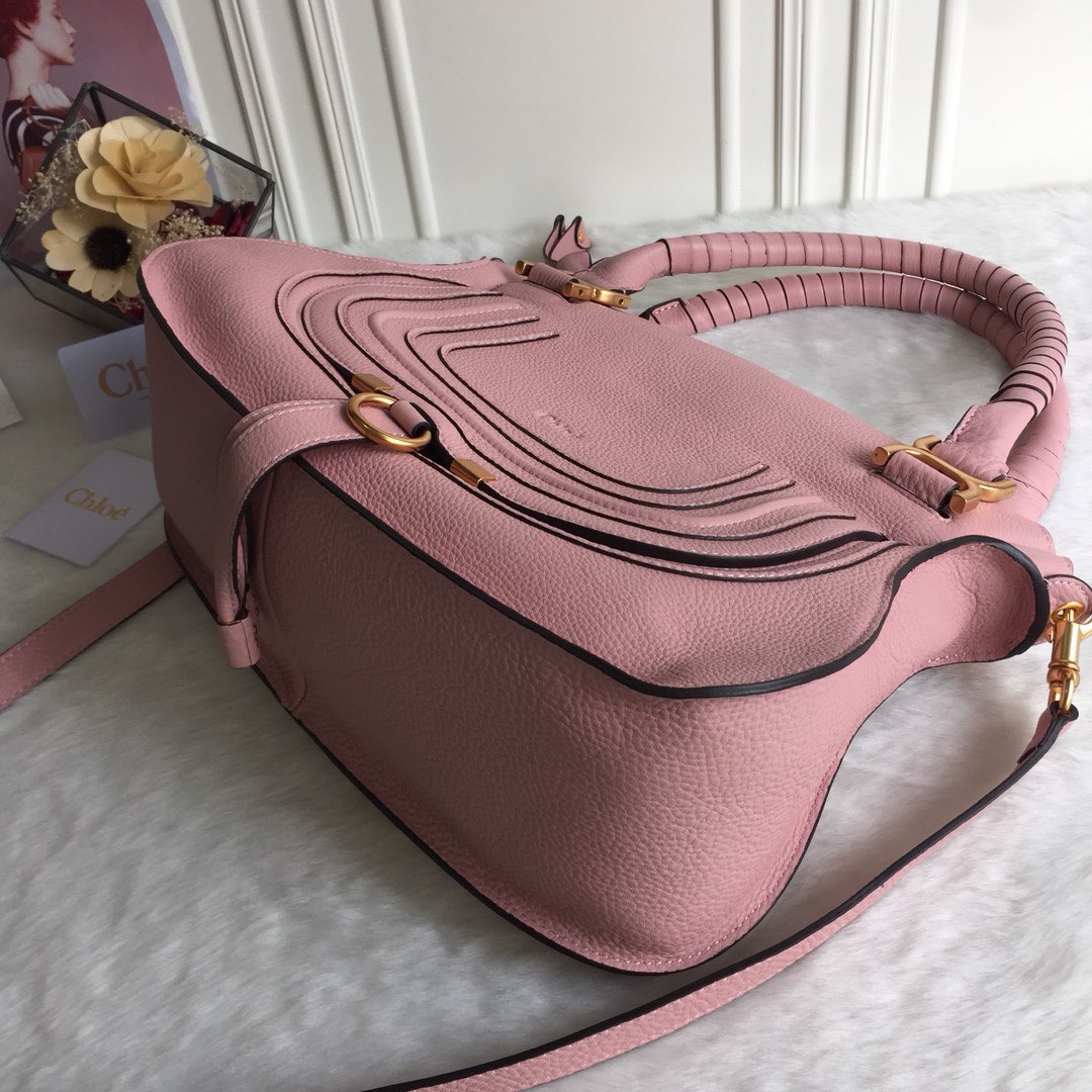 Bagsaaa Chloe Marcie Pink Tote - 30x23x10cm